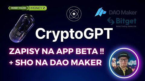 🚀 CryptoGPT - AI - zkRollup - L2 - Nadchodzi !! Zapisy do Apki + SHO na DAO Maker 🚀