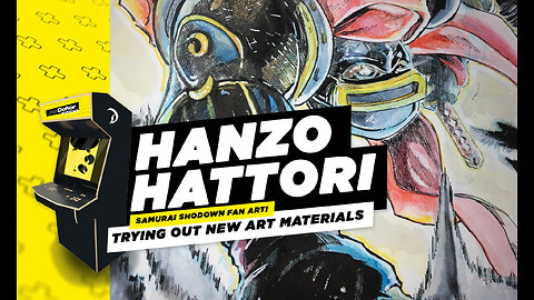 Hanzo Hattori Samurai Shodown Fan Art: Trying Out New Art Materials