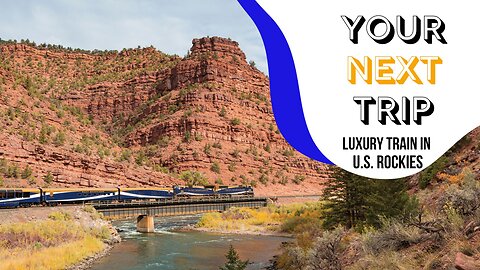 Luxury train in U.S. Rockies