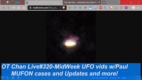 Mid-Week (USA Wed) Live UFO Topics & Vid Analysis - Ancient PC debunked+MUFON ] - OT Chan Live#320