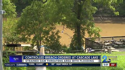 Controlled Breach Ordered At Cascade Lake