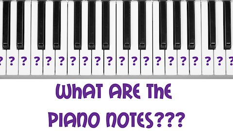 What Are The Notes On The Piano? | Piano Notes