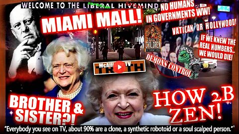 BETTY WHITE AND BARBARA BUSH SISTERS!? MIAMI MALL! RICHARD BRANSON ISLAND!