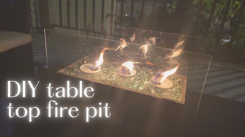 DIY tabletop fire pit