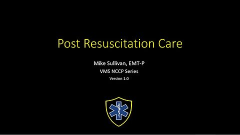 Post Resuscitation Care