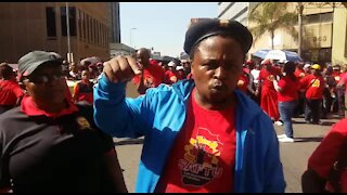 SOUTH AFRICA - Pretoria - Dis-Chem Employees march to CCMA (video) (iEK)