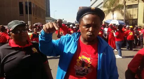 SOUTH AFRICA - Pretoria - Dis-Chem Employees march to CCMA (video) (iEK)