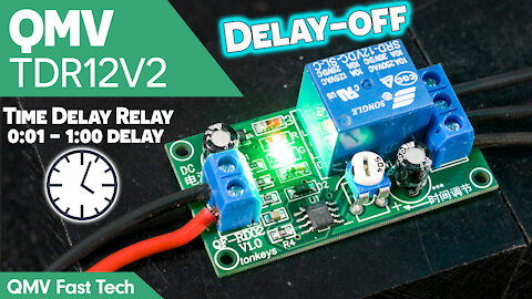 QMV TDR12V2 Time Delay-Off Relay - 0 to 60 Seconds