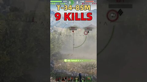 T-34-85M 經典中的猛獸！ | 9 kills 4.8k dmg | world of tanks | @pewgun77