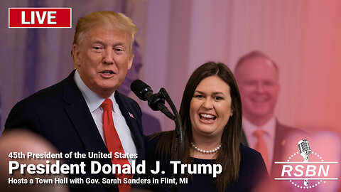 LIVE: President Trump Hosts a Town Hall with Gov. Sarah Sanders in Flint, MI - 9/17/24