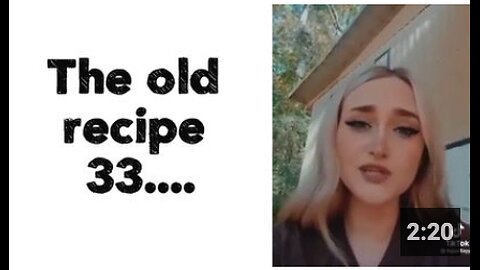 The old recipe 33....