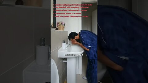 How to preform wudu correctly (Muslim washing before prayer)