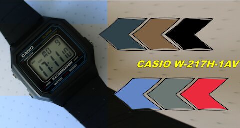 Casio W217H-1AV Overview 08.14.21