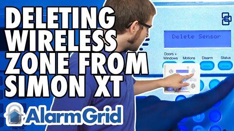 Deleting a Wireless Zone from a Simon XT