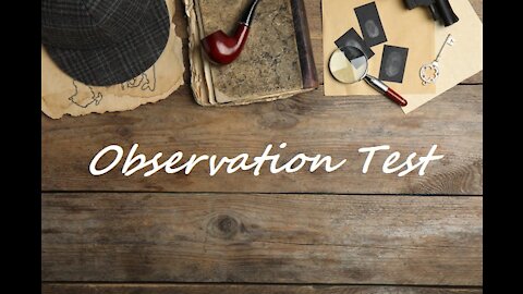 Observation Test - Are You The Next Sherlock Holmes?