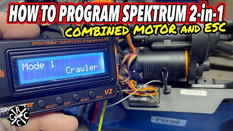 How To Program Spektrum's New Firma 2-in-1 Crawler Motor & ESC