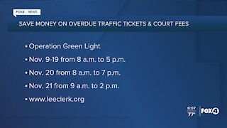 Operation green light to help with traffic tickets