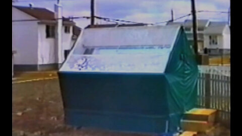 SolaRoof 1991: Richard Nelson explaining how soap bubble foam works in his backyard greenhouse