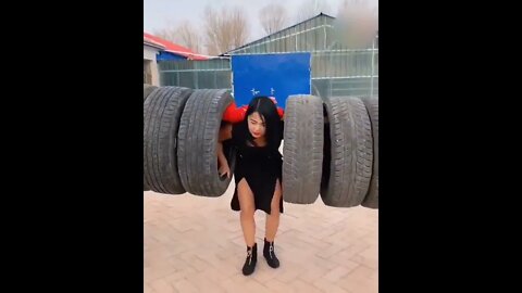 Amazing Strong Woman