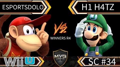 EsportsDolo (Diddy Kong) vs H1 H4TZ (Luigi) SSB4 Winners R4 - Smash Wii U