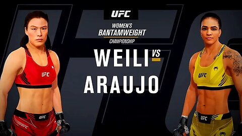 EA Sports UFC 4 Gameplay Viviane Araujo vs Weili Zhang