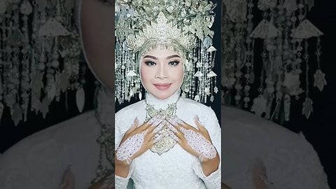 Pengantin Pakaian Adat Palembang Modifikasi Kebaya akad nikah #shortvideo #shorts #short