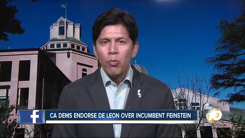 CA Dems endorse de Leon over Feinstein