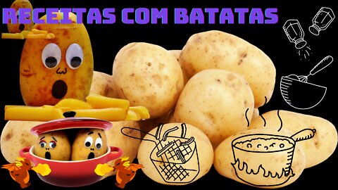 RECIPES WITH POTATOES RECEITAS COM BATATAS 🥔 🍠 🍟 🌮 🍕 🥘 👩‍🍳🧀 🥣🥄🍟 🌭 🍕🥟👨‍🍳