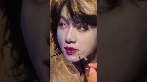 Juicy lips… #jungkook #oilpainting #btsarmy #oilpaint #junkook_seven