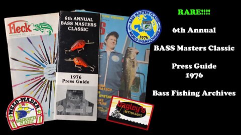 Rare 1976 Bass Masters Classic Press Guide!!