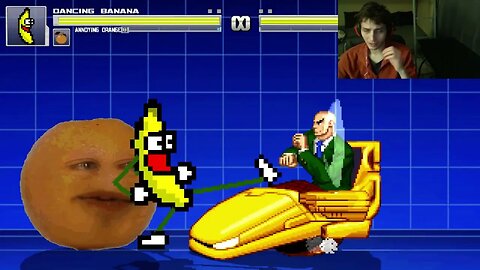 Fruit Characters (Annoying Orange And Dancing Banana) VS Professor X In An Epic Battle In MUGEN