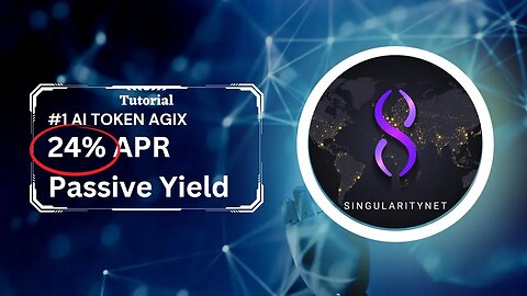 Tutorial: Stake #1 AI Token AGIX! 24% APR