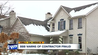 Better Business Bureau warns of roof contractor taking thousands, not doing the work