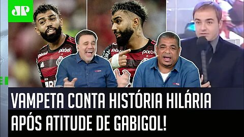 MEU DEUS! Atitude de Gabigol no Flamengo faz Vampeta contar HISTÓRIA HILÁRIA e ARRANCAR GARGALHADAS!