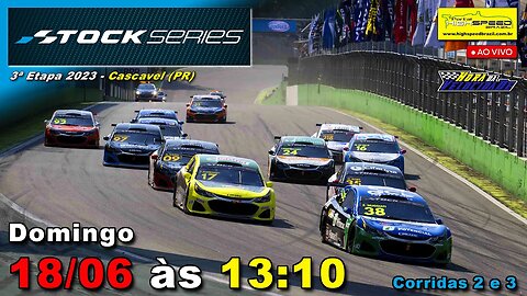 STOCK SERIES | Corridas 2 e 3 | 3ª Etapa 2023 | Cascavel (PR) | Ao Vivo