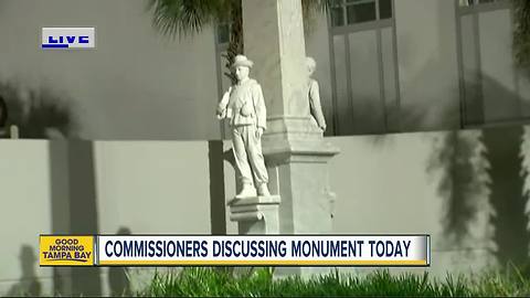 Process begins to remove Confederate statue from downtown Tampa