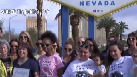 'Welcome to Las Vegas' sign goes gold for childhood cancer awareness