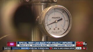 Special beer can made for visually impaired