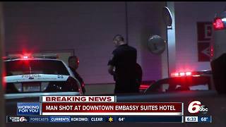 Person shot inside downtown Indy hotel