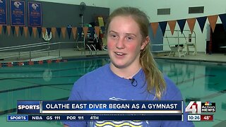 Olathe East diver Emily Bachelor wins state title