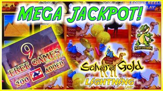 ULTRA MEGA JACKPOT! MAX WILDS!! Sahara Gold VS High Stakes Lightning Link Slot LIVESTREAM HIGHLIGHT