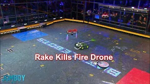 Rake kills a fire drone, a breakdown