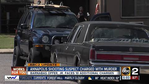 Man charged with murder in Annapolis shooting.