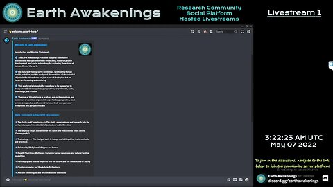 Earth Awakenings - Livestream 1 - #1137