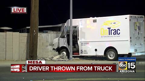 PD: Delivery driver thrown from car in Mesa