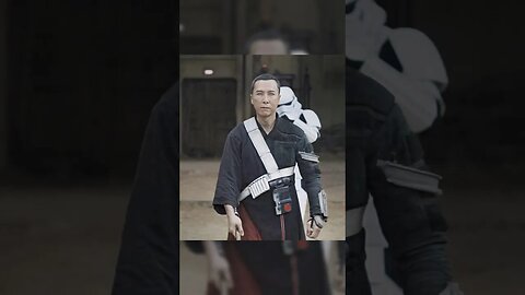 Chirrut helps Jyn and Cassian escape #rogueone #astarwarsstory #donnieyen