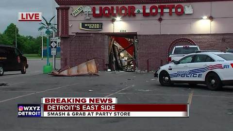 Smash-and-grab reported at Detroit liquor store