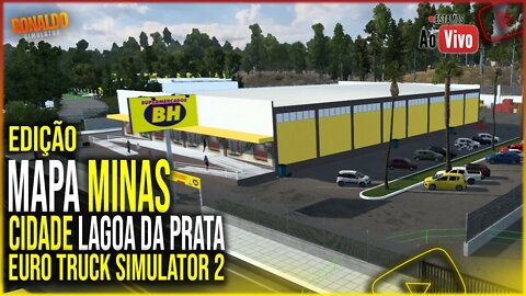 🔴EDIÇÃO MAPA MINAS GERAIS EURO TRUCK SIMULATOR 2 CIDADE LAGOA DA PRATA