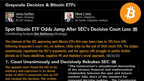 DC US Appeals judge: "The SEC was Arbitrary & Capricious when it denied Grayscale's Bitcoin ETF!" ⚖️