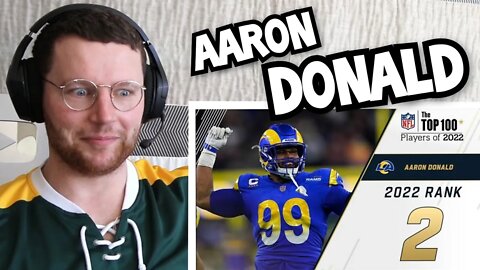 Rugby Player Reacts to AARON DONALD (Los Angeles Rams, DE) #2 NFL Top 100 Players in 2022